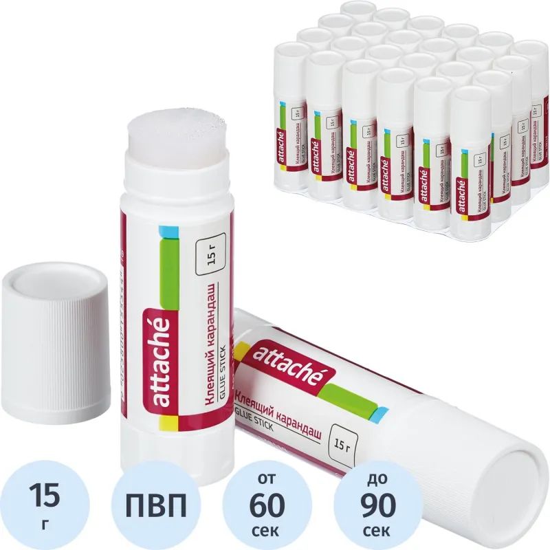 Клей-карандаш 15г ATTACHE &#039;EXTRA&#039; 15534