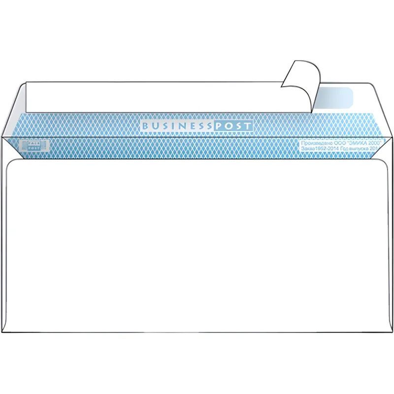 Конверт белый E65 стрип пр.окно BusinessPost 110х220 1000шт/уп/1960