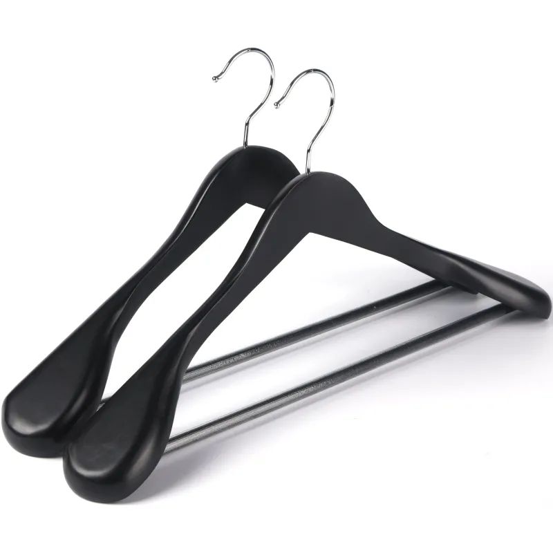 Вешалка-плечики WW_Attache CU9632М-B/LH031-B дер,перек,анат,р48-50 черная