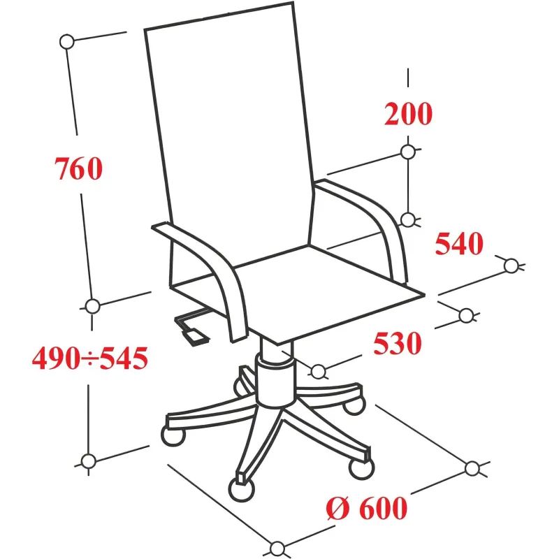 Кресло BN_U_Echair-572 TPU (TR), экокожа бежевая