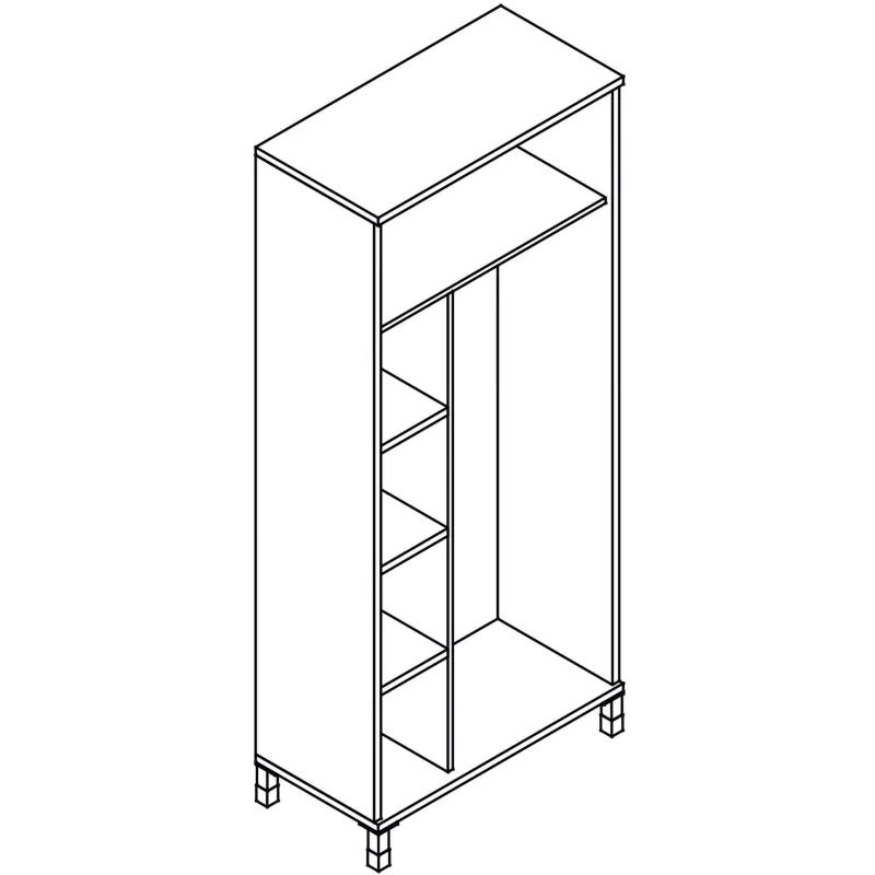 Шкаф SL_Born широкий B-701.1 венге(В 701-820(6))