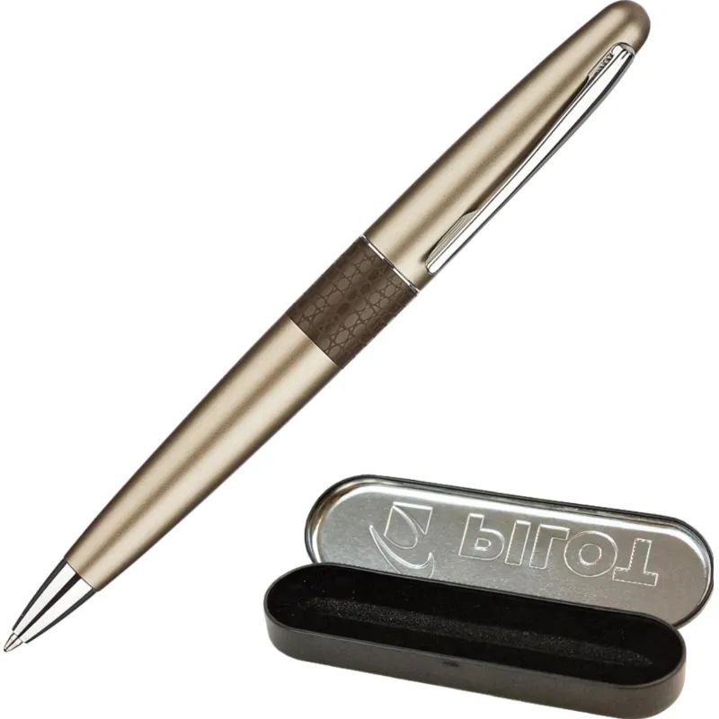 Ручка шариковая  PILOT  бронзовая ящерица  серия животные в футляре