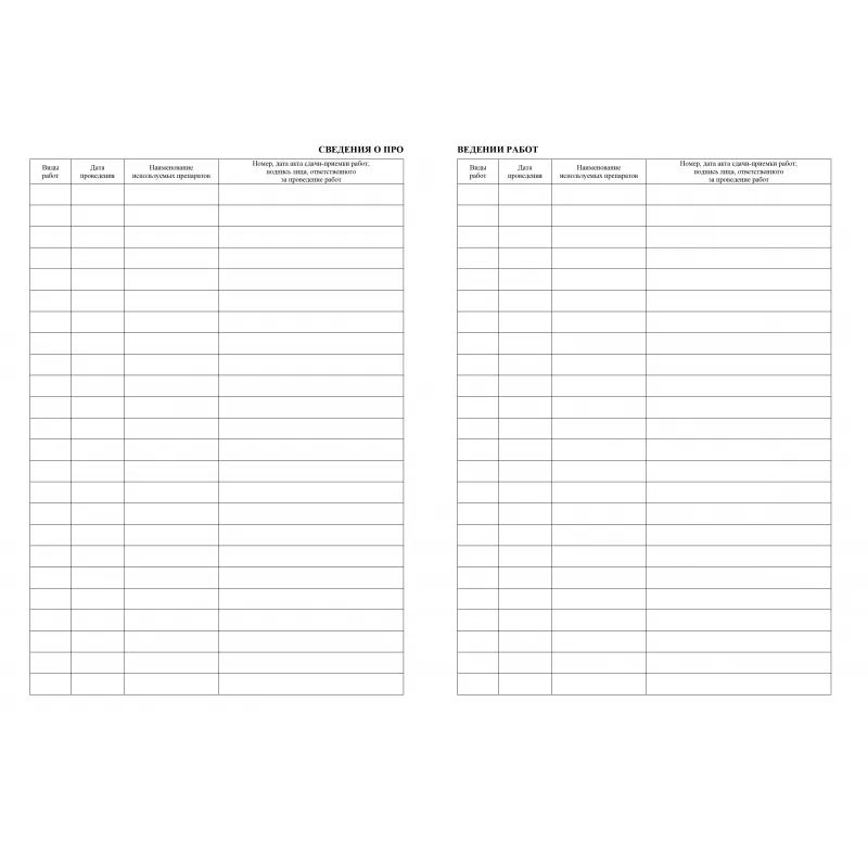 Журнал учета работ очистки и дезинфекции систем вентиляции  КЖ 1246