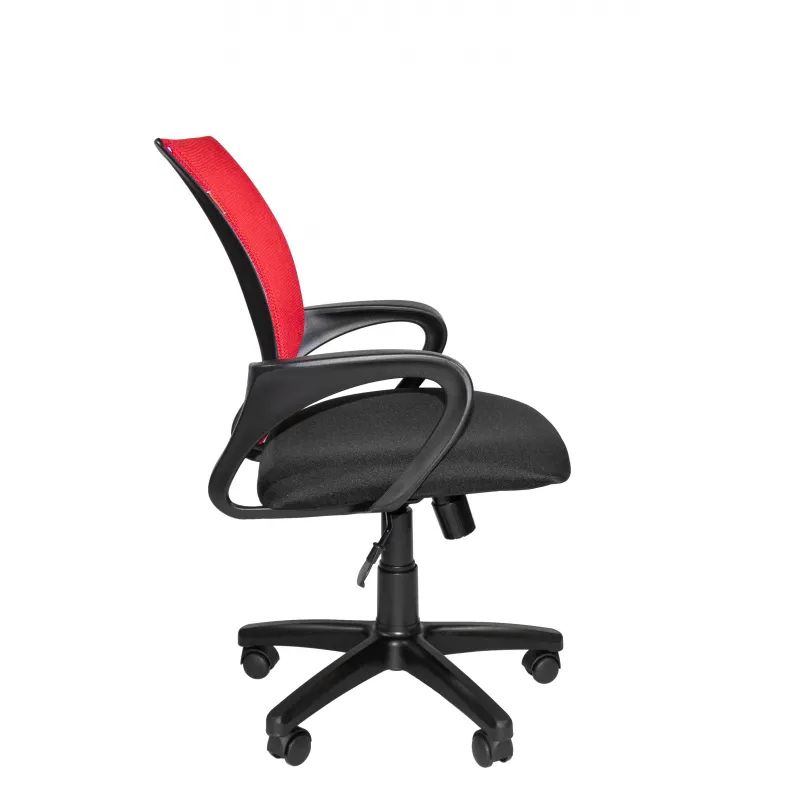 Кресло VT_EChair-304 ткань черн TW11/сетка красн,DW69 пласт.