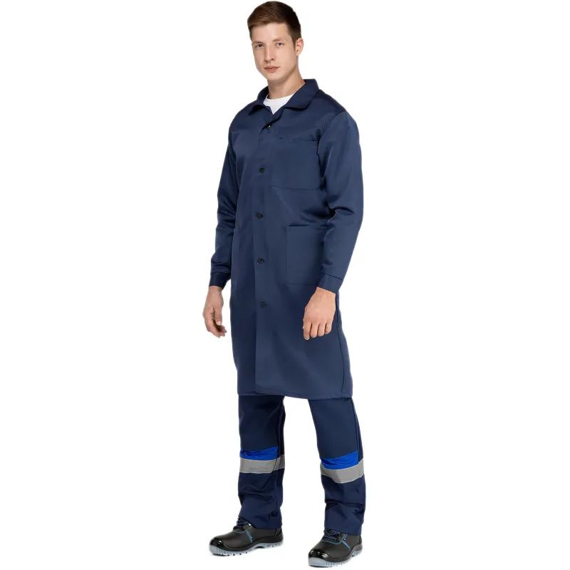 Халат муж. смесовый у03-ХЛ синий(р.52-54) 182-188