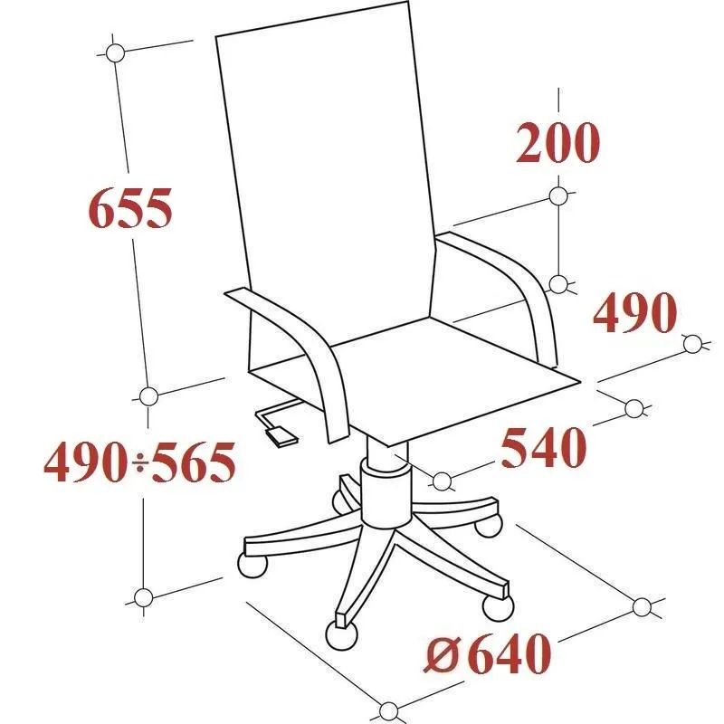 Кресло BN_Dt_EChair-586 TPU экокожа  черный, хром