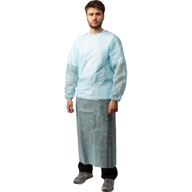 Халат хирург. стер.,рук.резинка,140см,  пл.42 р.XL(52-54) Инмедиз
