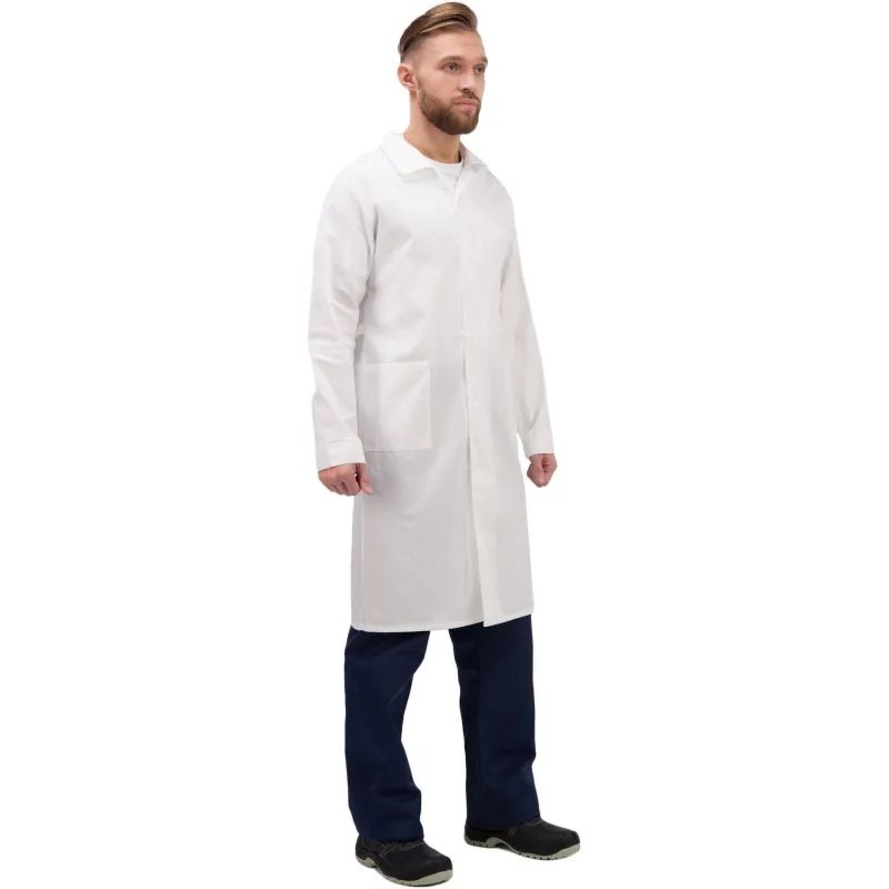 Халат мужской у02-ХЛ белый (р.52-54) 182-188