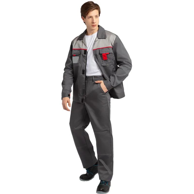 Костюм летний муж л10-КБР т-сер/св-сер(р.52-54) 170-176 (серия Л)