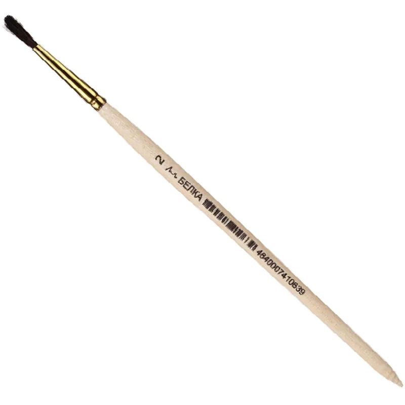 Кисть №1School,белка,круглая,№2