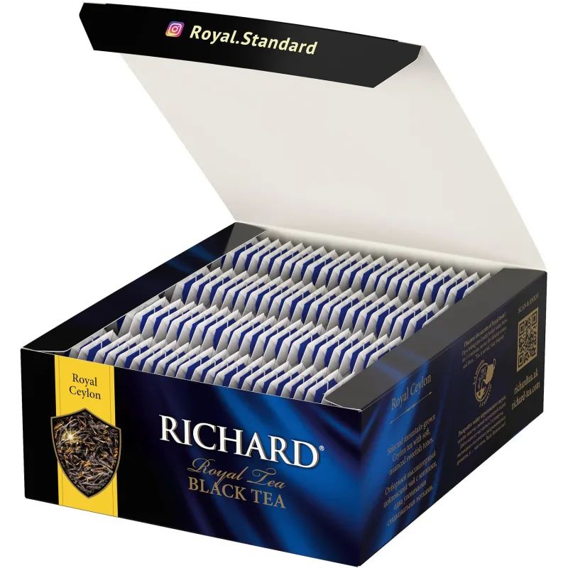 Чай Richard Royal Ceylon черный в пакетиках 2гx100шт 61066, 13936