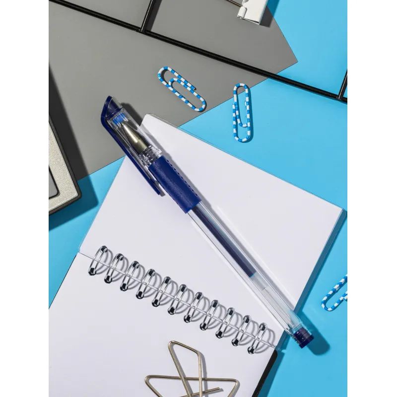 Ручка гелевая неавтомат. Attache Gelios-010 синий стерж, 0,5мм,манж