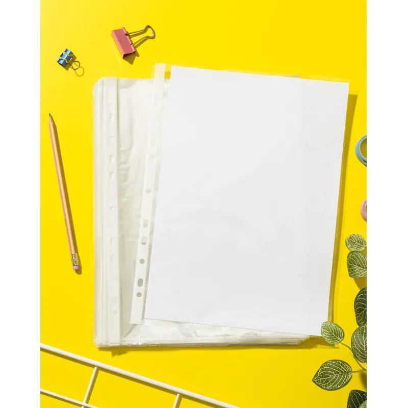 Файл-вкладыш А4 40мкм Attache Элементари с перфорацией,100 шт