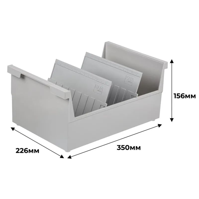 Картотека для карточек А5 на 1000шт HAN открытая &#039;855/0-11