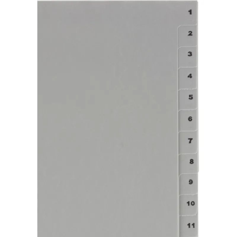 Разделитель листов из сер.пласт. с индексами Attache, А4, цифровой 1-20
