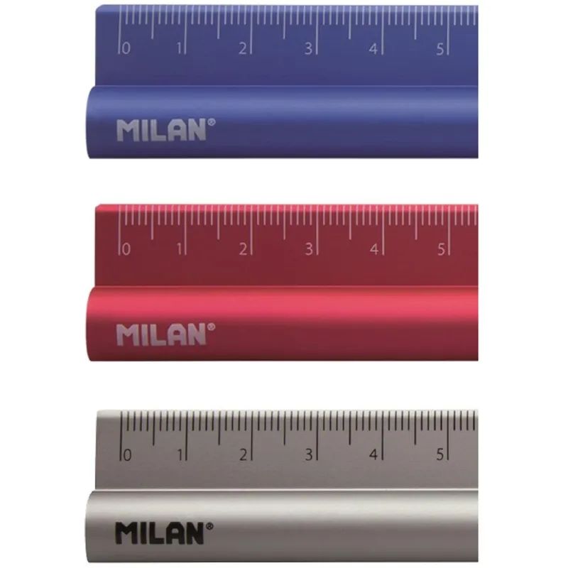 Линейка Milan, с ластиком, цвет в ассортименте, 15 см