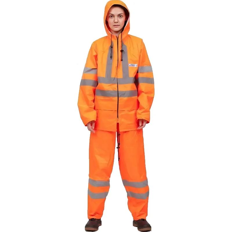 Костюм влагозащитный сигнальный ПВХ Ext-V орж СОП 60-62/182-188