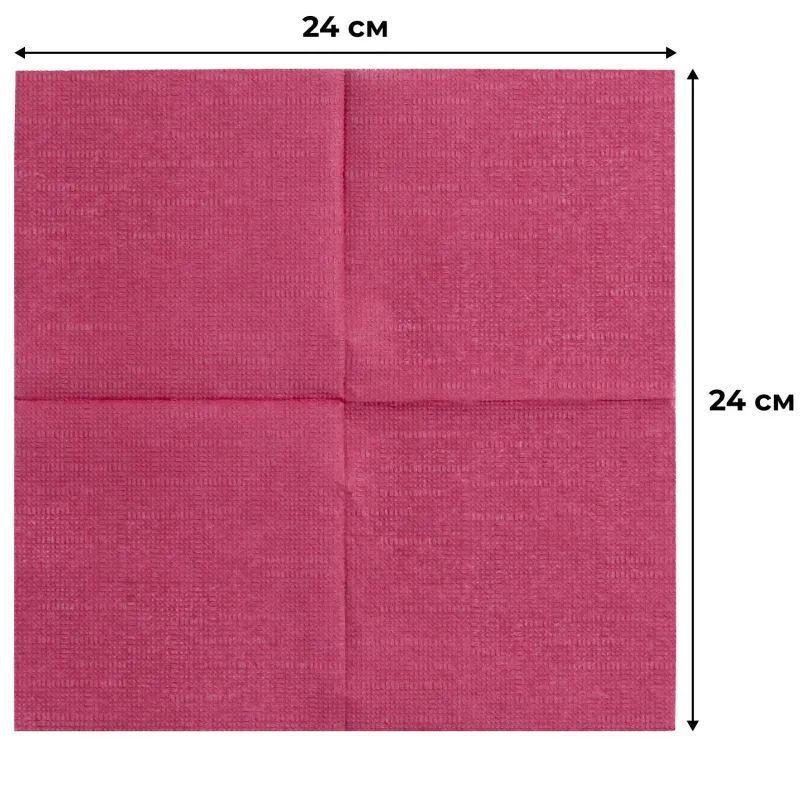 Салфетки бумажные Luscan Profi Pack 1сл24х24 бордовый400шт/уп