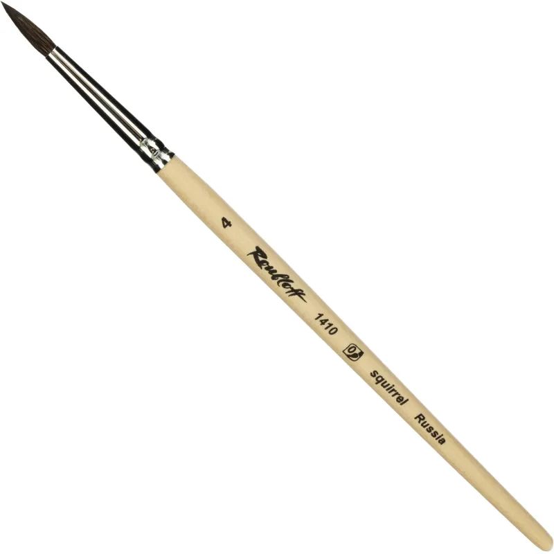 Кисть художеств. Roubloff белка,мягкая,круглая, №4,корот.ручка, ЖБ1-04,00Б