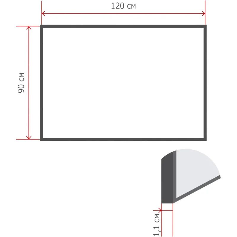 Доска текстильная для информ.90х120 синяя Attache Россия
