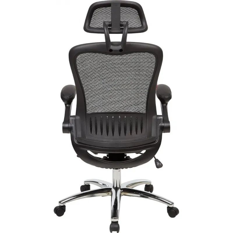 Кресло BN_Hg_EChair-552 TTW Net сетка черная, хром