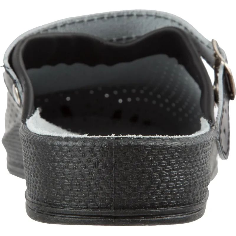 Сабо муж.нат.кожа цв.чёрный(р.41) (10-12-7)