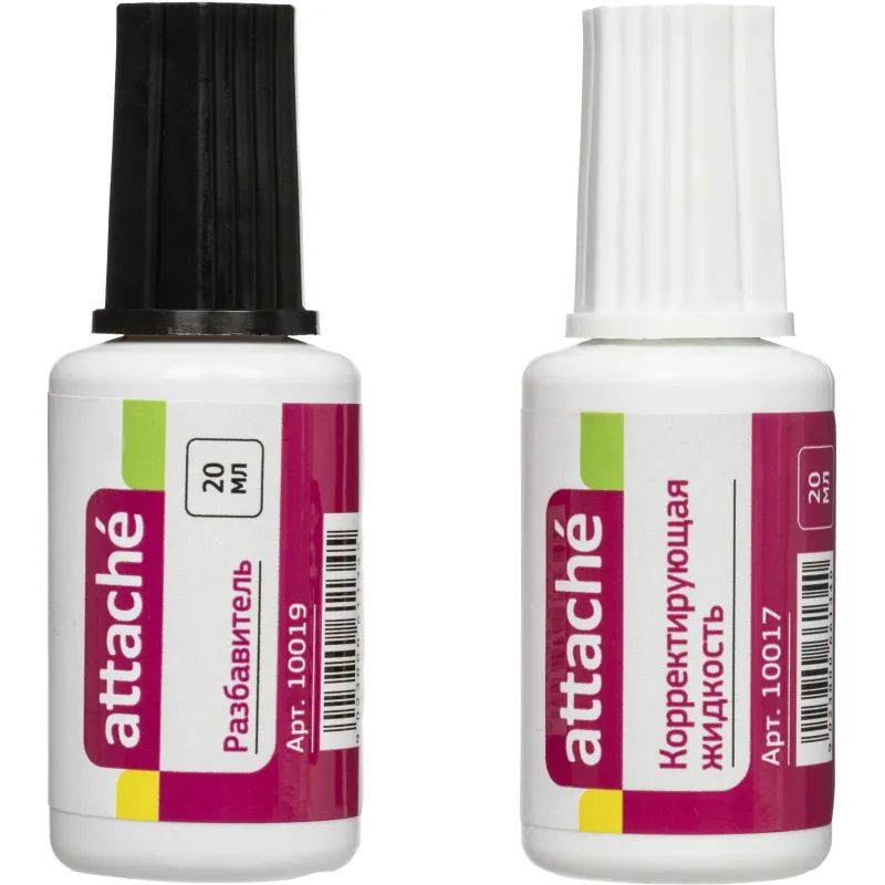 Корректирующая жидкость и разбавитель набор 20мл х 2 ATTACHE &#039;62134