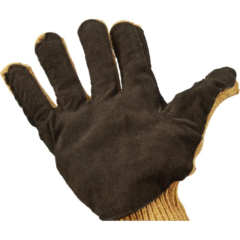 Перчатки защитные трикотажные Ампаро Рейнджер со спилк. накладкой (497906)