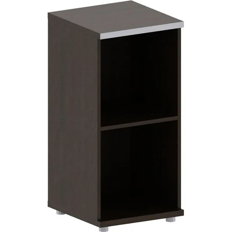 Стеллаж Д_ САТУРН-Д низкий узкий (800, 021) венге