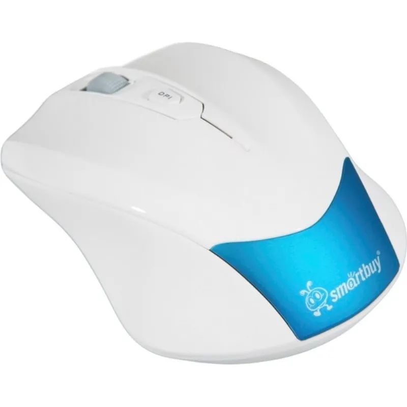 Мышь компьютерная Smartbuy 356AG белая/голубая (SBM-356AG-BW)