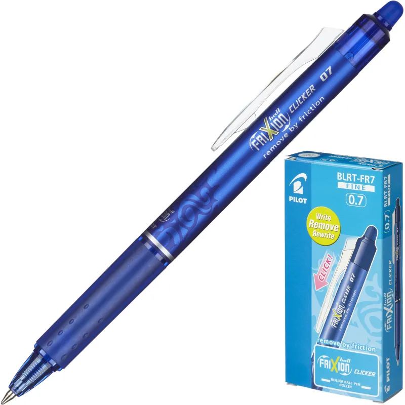 Ручка гелевая PILOT BLRT-FR7 Frixion Clicker автомат синий ст. Япония