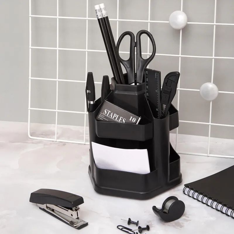 Набор настольный ATTACHE JC805 черный вращающийся -17предметов