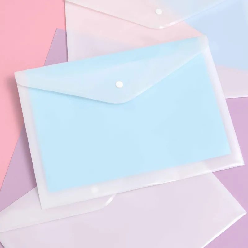 Папка-конверт на кнопке КНК 180 матовый 10шт/уп