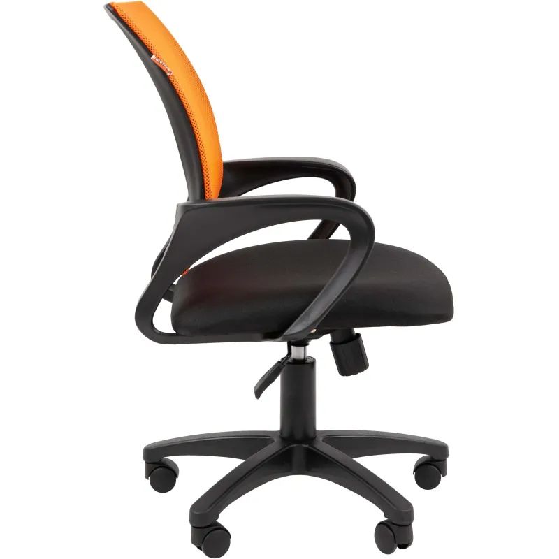 Кресло VT_EChair-304 TC Net ткань черн/сетка оранж, пластик