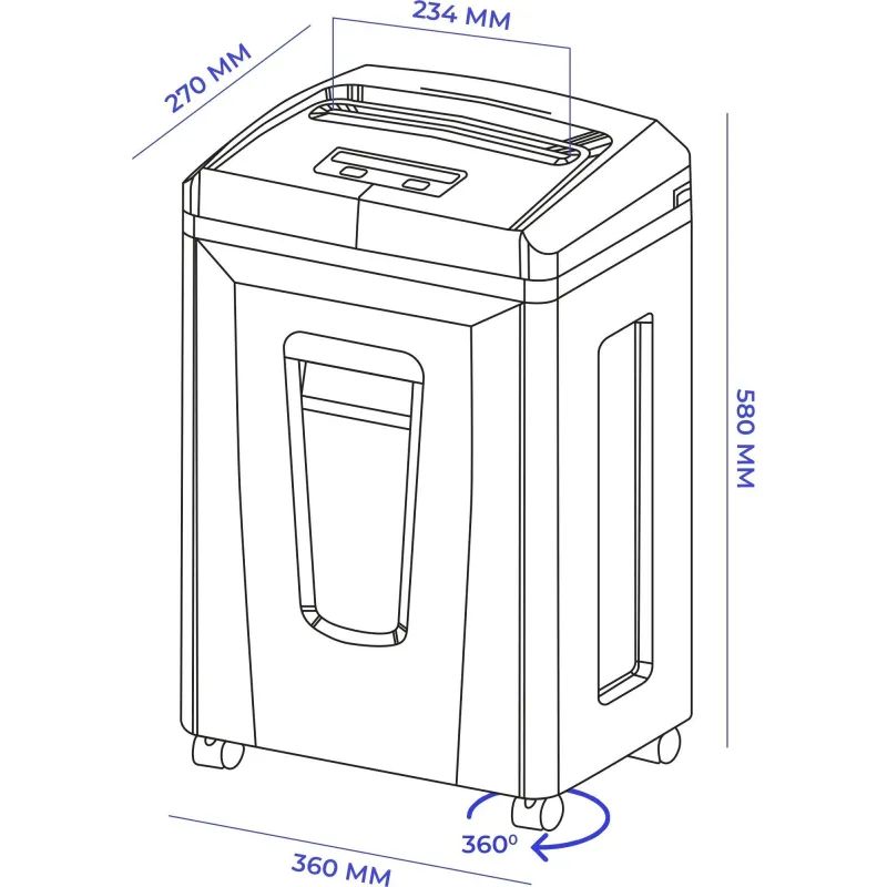Шредер (уничтожитель) Гелеос УП21-7, 7ур.секр., 6лист, 23л
