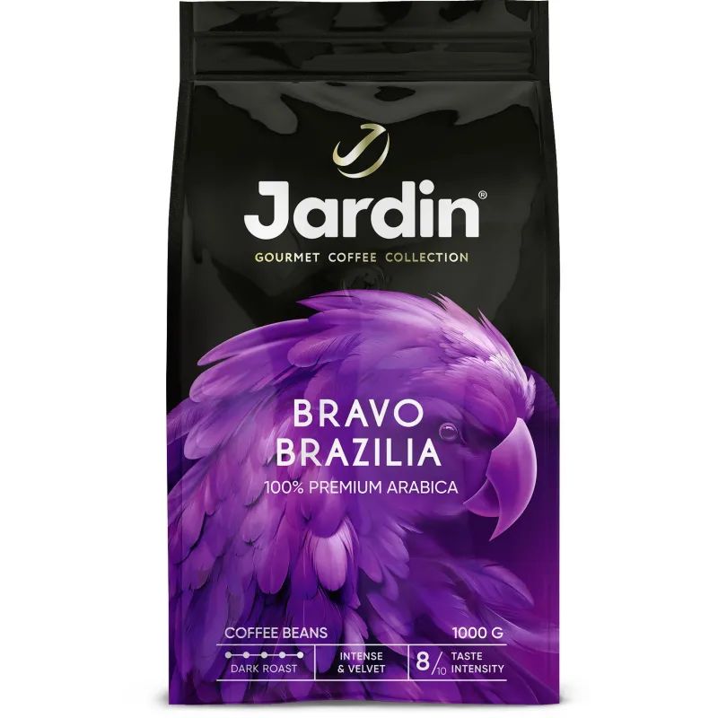 Кофе Jardin Bravo Brazilia в зернах, 1кг