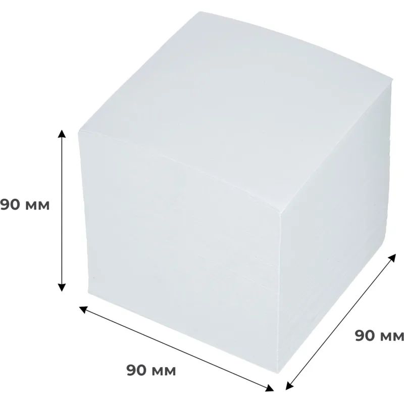 Блок для записей ATTACHE запасной 9х9х9 белый блок 80г