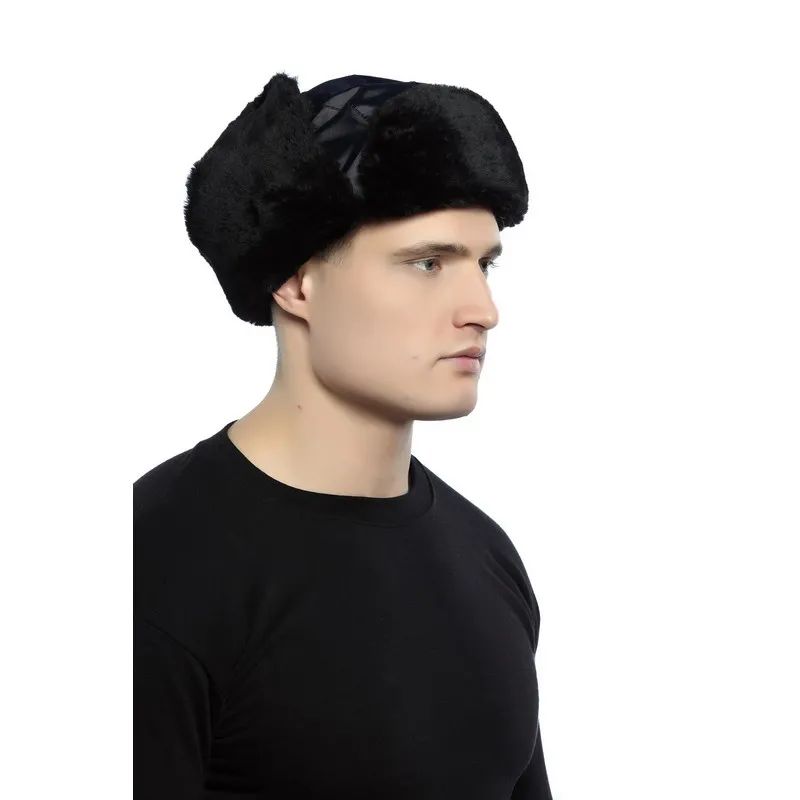 Шапка-ушанка (тк.Оксфорд)т.син (р.58)