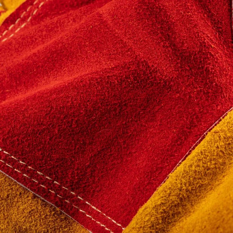 Краги сварщика спилковые пятипалые желтые