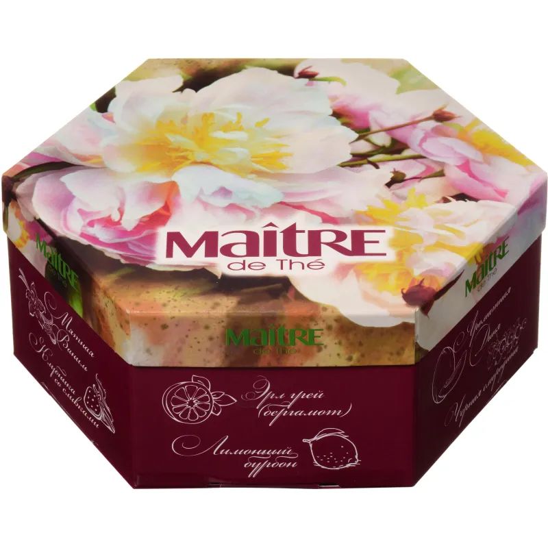 Чай Maitre de  The Цветы  12 вкусов 60 пак./уп