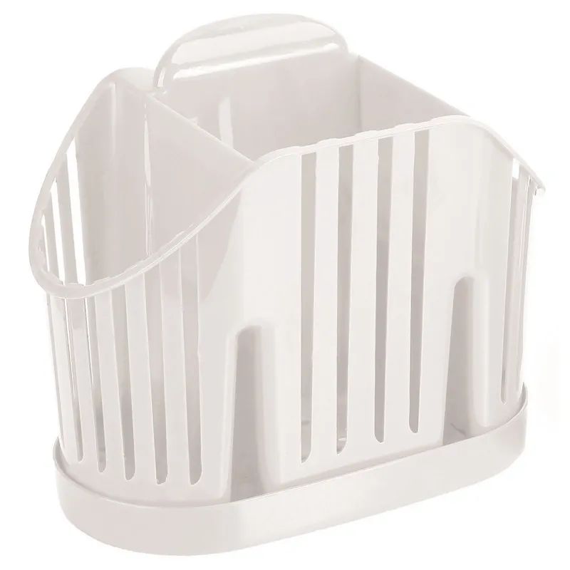 Сушилка для столовых приборов 3-х секционная белая М-1160