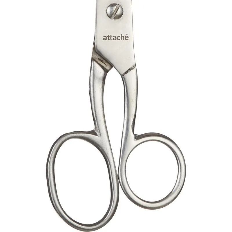 Ножницы Attache Metal 155 мм, ассиметричные ручки,цельнометаллические