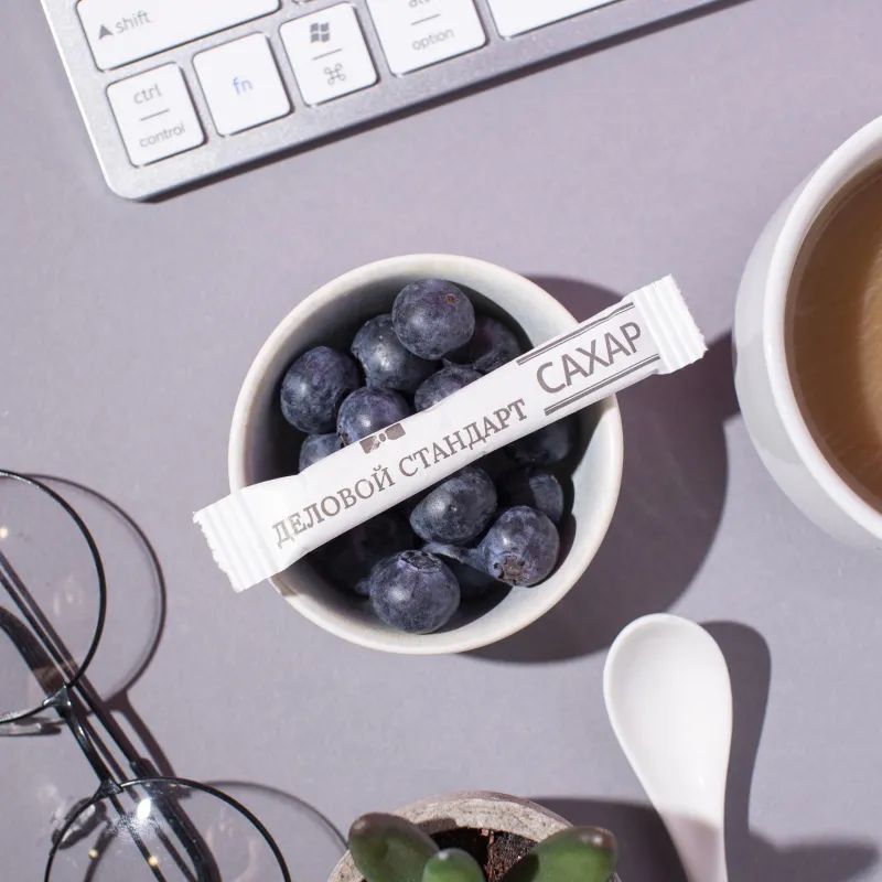 Сахар порционный в стиках Деловой стандарт 5 гр (500 шт/уп.)