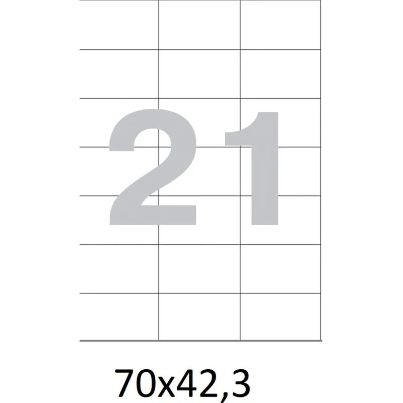 Этикетки самокл. ProMEGA Label BASIC 70х42.3 мм./21 шт. на лист. А4 (100л
