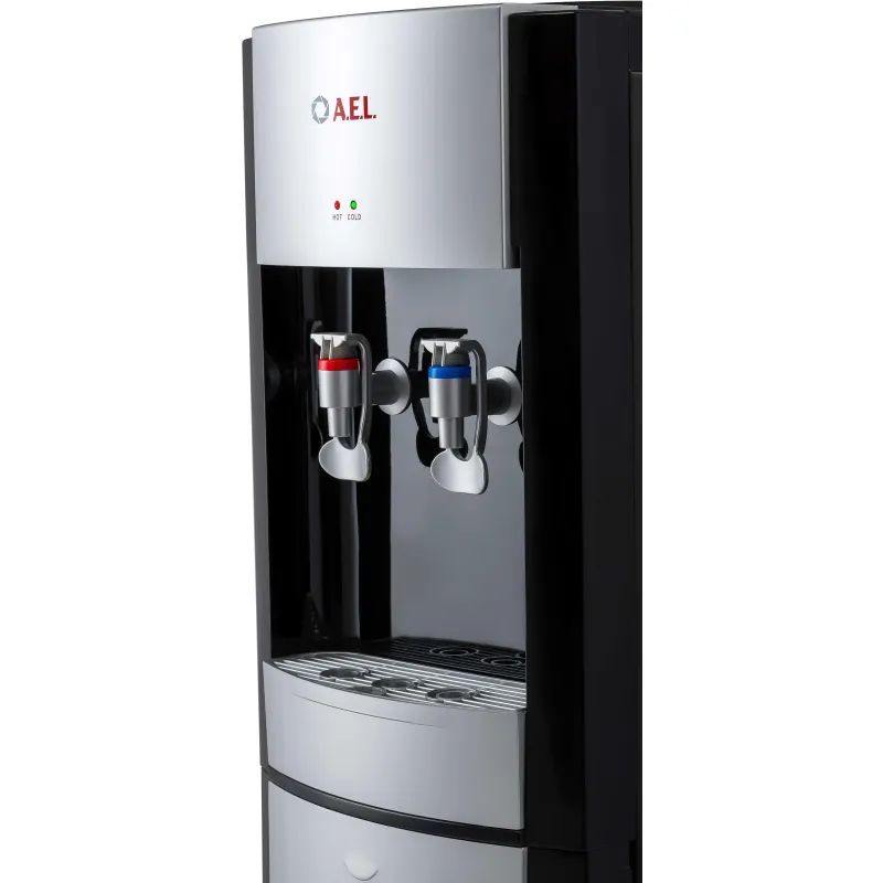 Кулер для воды AEL LD-AEL-28 black/silver напольный электронное охлажд