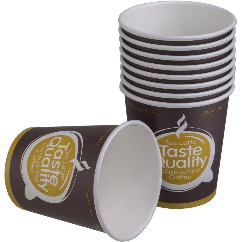 Стакан одноразовый бум однослойный d-62мм 100мл TasteQuality 60 шт/уп