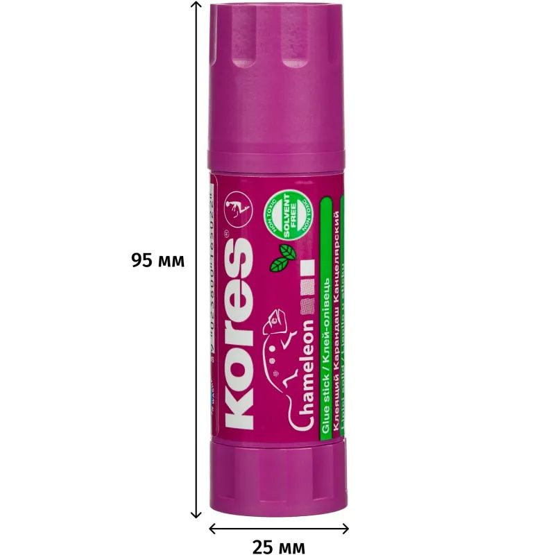 Клей-карандаш  15г KORES Chameleon (исчезающий цвет) &#039;16502