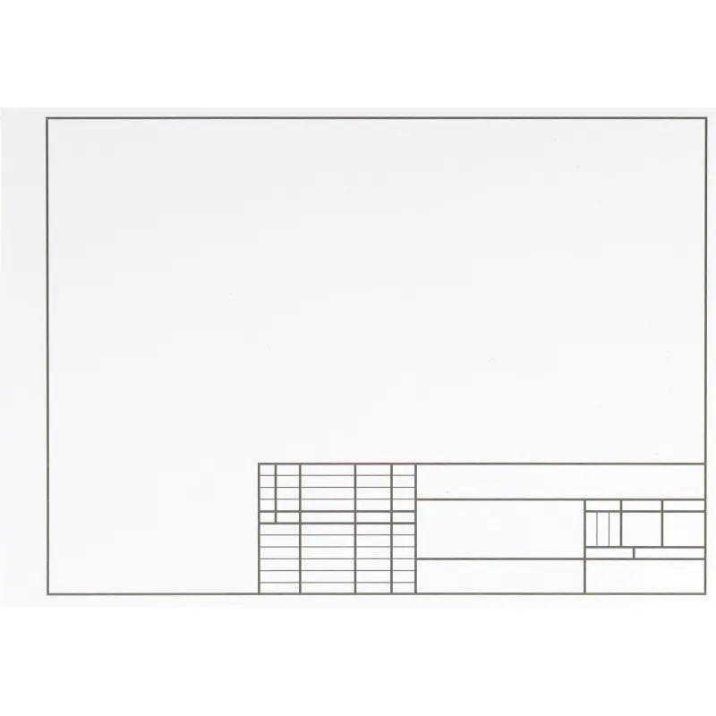 Папка для черчения 7л,А4 с горизонтальным штампом 4-7-024