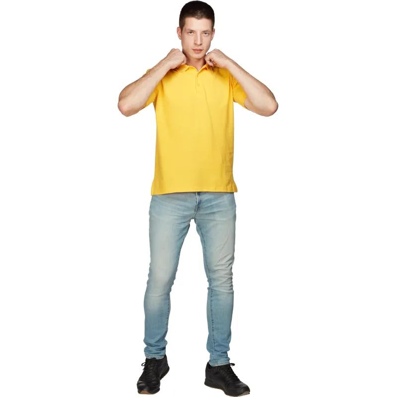 Рубашка Поло (190г.) кор.рукав желт.(XXXL)