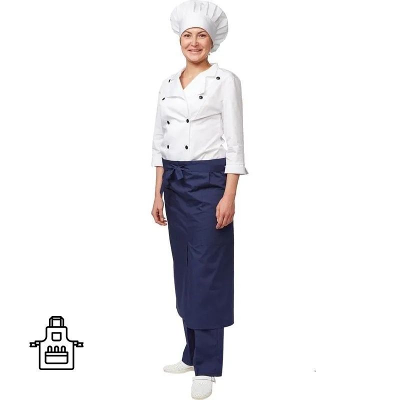 Фартук поварской универсальный синий